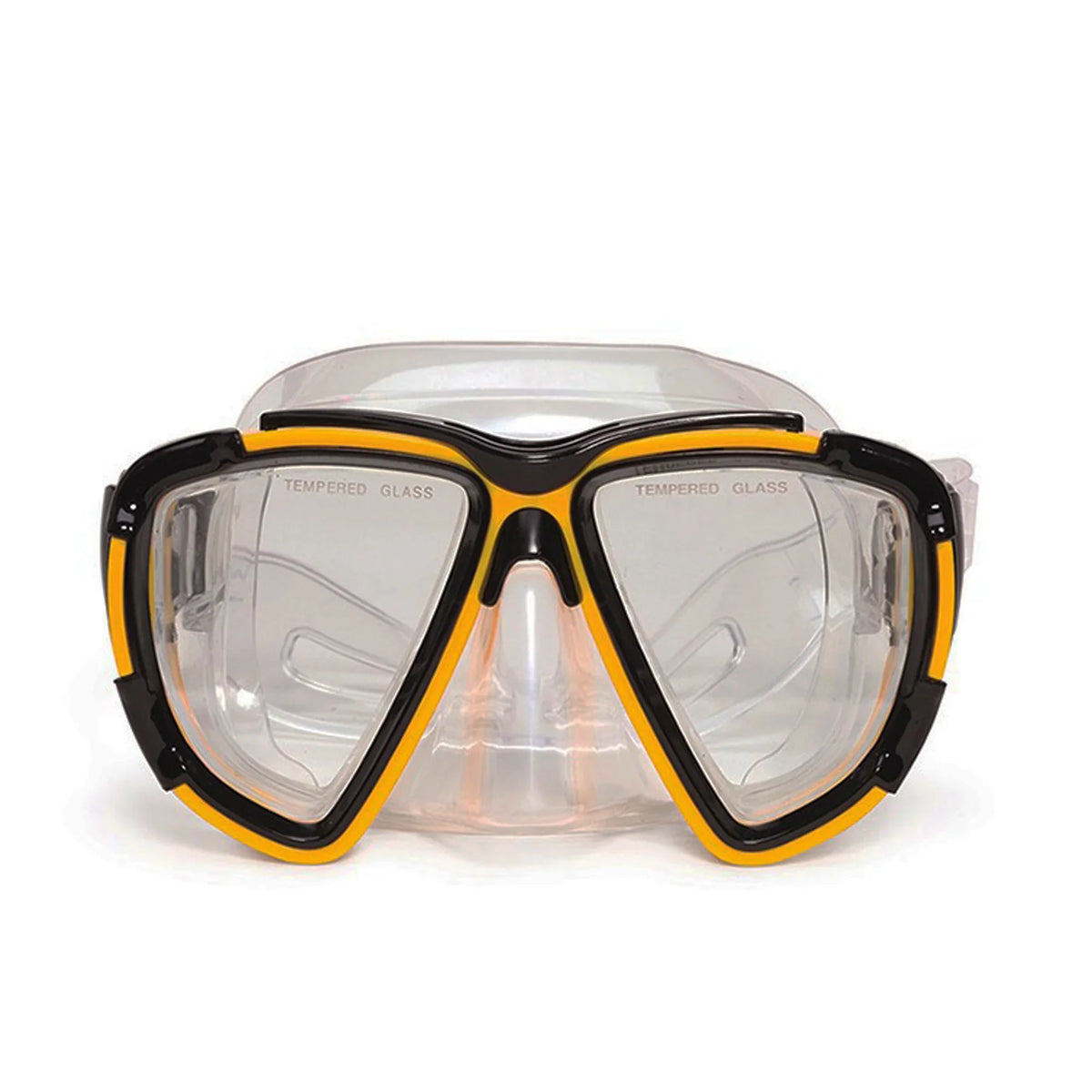 Pool Master Kona Pro Goggle Mask Swimming Pool Accessory for Teen/Adults 6.5" - Yellow