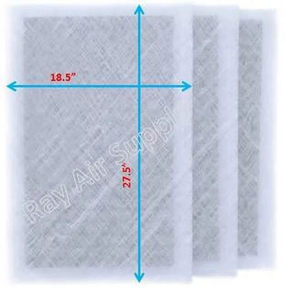 RAYAIR SUPPLY 20x30 Replacement Filter Pads Compatible with Dynamic Air Cleaner 20x30 Refills (3 Pack) WHITE