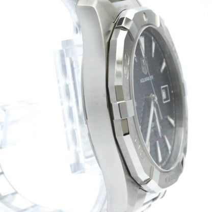 Pre-Owned Polished TAG HEUER Aquaracer Calibre 5 Steel Automatic Watch WAY2112 BF570555 (Good)