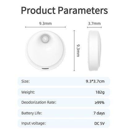 Pets Deodorization Rechargeable Deodorizer Air Cleaner Smart Cat Odor Purifier