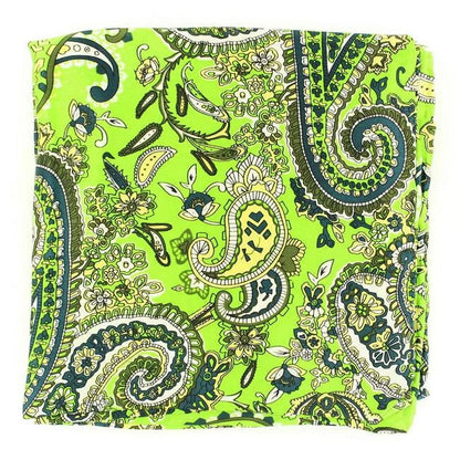 M & F Western Men's Paisley Silk Wild Rag Lime One Size