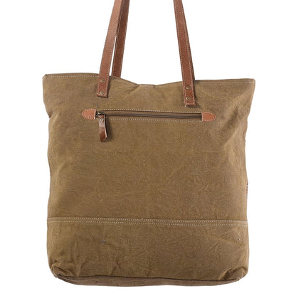 KB OHLAY KB237 TOTE Upcycled Wool Upcycled Canvas Hair-on Genuine Leather women bag western handbag purse