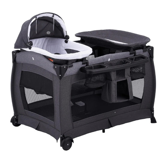 4 in 1 Baby Playard with Mesh Sides and Portable Carrying Bag