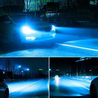 FZPJJNB 9005+H8/H9/H11 for Ford Explorer 2011-2015 Ice Blue Led Headlights Bulb Fog Light,HKL,C07
