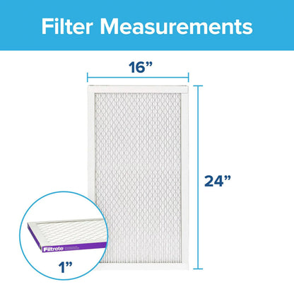 Filtrete 16x24x1, AC Furnace Air Filter, MPR 1500, Healthy Living Ultra Allergen, 6-Pack (exact dimensions 15.81 x 23.81 x 0.78)