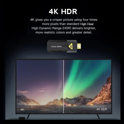 Apexeon Game Console,HDR TV Stick Shake WiFi Compatible 3D - Shake - Shake WiFi Console 3D 4K HDR TV Stick WiFi Console -shake Compatible Enjoy Immerse Compatible Unleash Potential