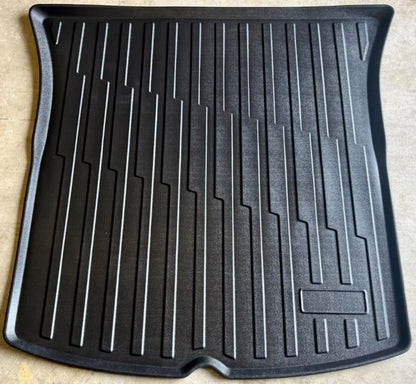 EACCESSORIES EA Cargo Liner – Trunk Mat for Tesla Model Y 2020-2024 – Weather-Resistant Trunk Mats for Cars with Raised Lip – Non-Slip Car Trunk Mat Tray Pad Boot – Laser Pre-Cut Design