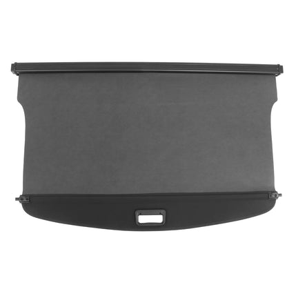 Ikon Motorsports Retractable Rear Trunk Security Cargo Cover Tonneau Luggage Shade Added on Bodykit Replacement Compatible With 2020-2024 Ford Escape Black Canvas