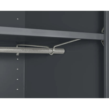 Elite Series Wardrobe Cabinet with Adjustable Shelf, 36"W x 24"D x 72"H, Charcoal