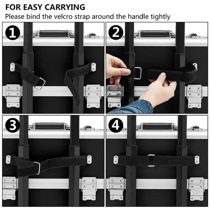 Omysalon 3 in 1 Rolling Cosmetic Makeup Train Case for Professional, Black makeup trolley