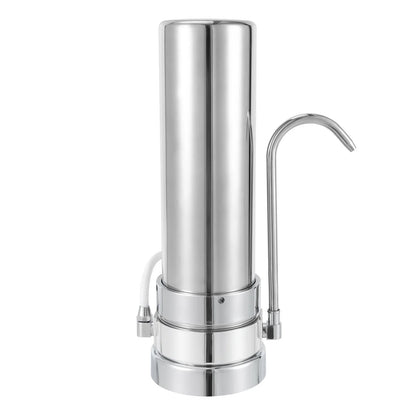 Countertop Filter Tap Water Filtration Filter Sink Drinking System Stainless Silver