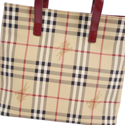Pre-Owned Burberry London BURBERRY LONDON Handbag Tote Bag Check Pattern Ladies Brown (Good)