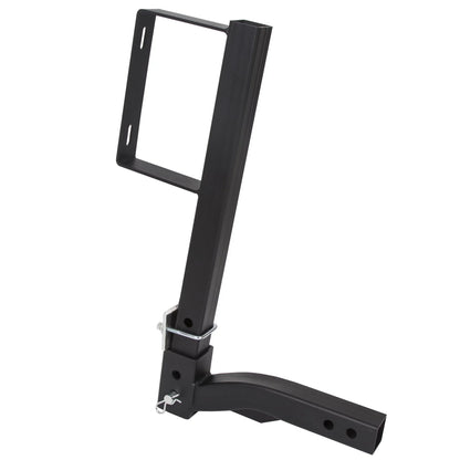 KOJEM Universal Trailer Hitch Spare Tire Carrier Fits All 2" Receivers RV Truck Car Tire Rack 24" High Hitch Spare Tire Mount