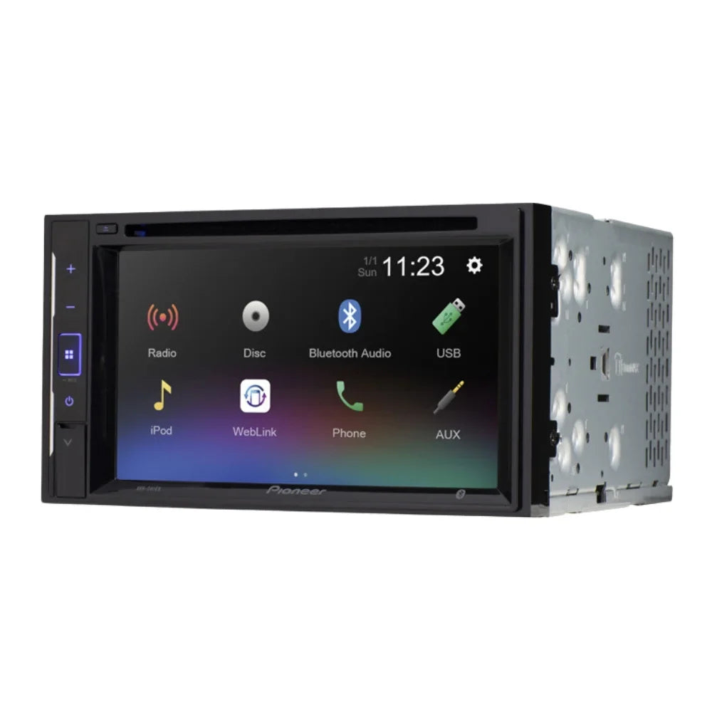 KIT2332 Bundle with Pioneer AVH-241EX Car Stereo & Installation Kit - For 2007 Chevrolet Silverado Classic / Bluetooth Touchscreen, Backup Camera, Double Din Mounting Kit (5Item)