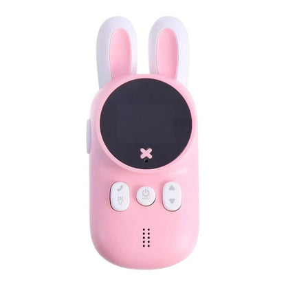 Walkie Talkie Bunny Toy for Kids, 3km Range, 22 Channels, LED Light
