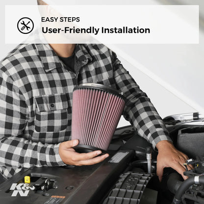 K&N Engine Air Filter: High Performance, Premium, Washable, Industrial Replacement Filter, Heavy Duty: E-3019