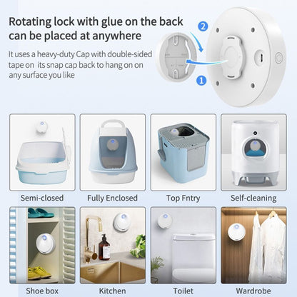 Pets Deodorization Rechargeable Deodorizer Air Cleaner Smart Cat Odor Purifier