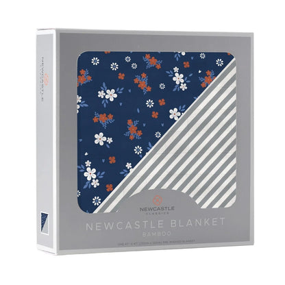 Serenity and Finley Stripe Bamboo Muslin Blanket