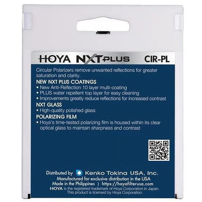 Hoya 52mm NXT Plus Circular Polarizer Slim Frame Glass Filter