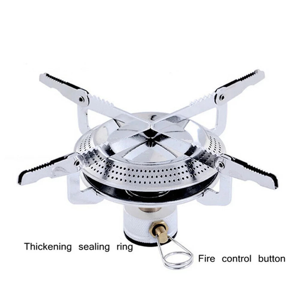Mini Propane Gas Stove Burner Camping Cooking Foldable Hiking Picnic Accessories