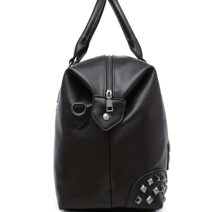 MICHROE Travel Bag Large Tote Crossbody Handbag PU Leather Weekender Duffel Bag