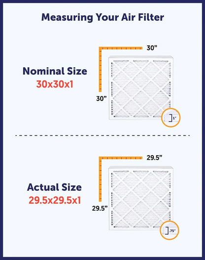 Filter King 39x56x1 Air Filter | 4-PACK | MERV 8 HVAC Pleated A/C Furnace Filters | MADE IN USA | Actual Size: 39 x 56 x .75"