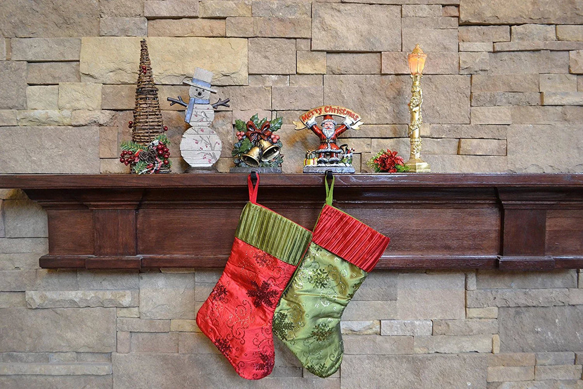 Lulu Decor, Cast Iron Christmas Stocking Holder, Strong and Durable Hook, Designed, Measures 7 X 5.5 inches, Weighs 3.5 lbs, Perfect (Bell)