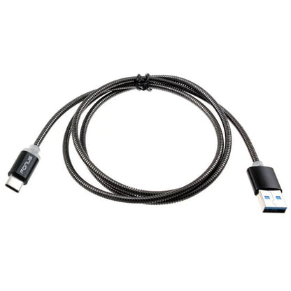 3ft Metal USB Cable w 2-Port USB Car Home Charger P2G for Blackberry KEYone, Key2 LE - BLU G9, Vivo XI Plus 5 - CAT S61 S48c - Coolpad Legacy - Essential Phone (PH-1) - Google Pixel XL 3a XL 3