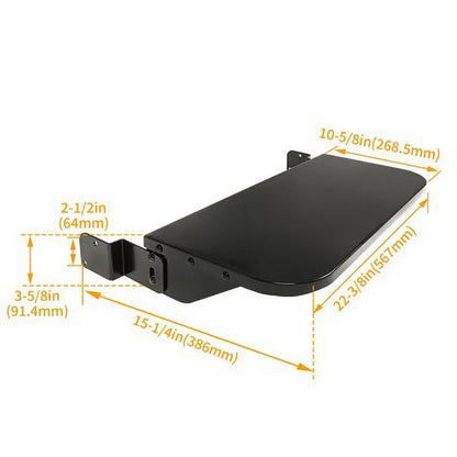 Kojem Folding Shelf for All 24" Camp Chef Grills Pellet Grille Front Shelf Powder Coated Steel Replaces PGFS24 Black