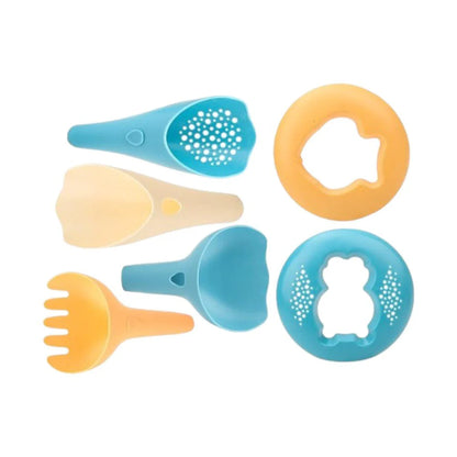 17-Piece Kids Beach Toy Includes Bucket, Sand Molds, and Tools