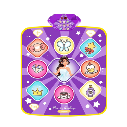 Light-Up Dance Mat for Kids Musical Step Game with 9 Patterns 5 Modes
