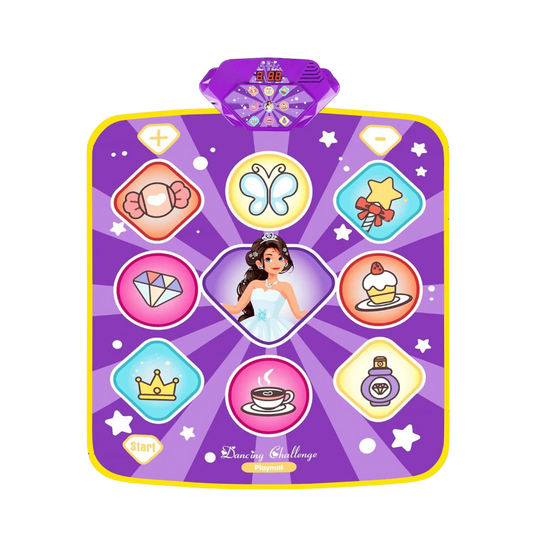 Light-Up Dance Mat for Kids Musical Step Game with 9 Patterns 5 Modes