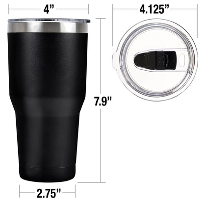 Harry Potter And The Deathly Hallows Part 2 Official Luna Lovegood Spectrespecs Quote 30 oz Travel Tumbler, Stainless Steel, Vacuum Insulated with Leak Resistant Slide-Lock Lid