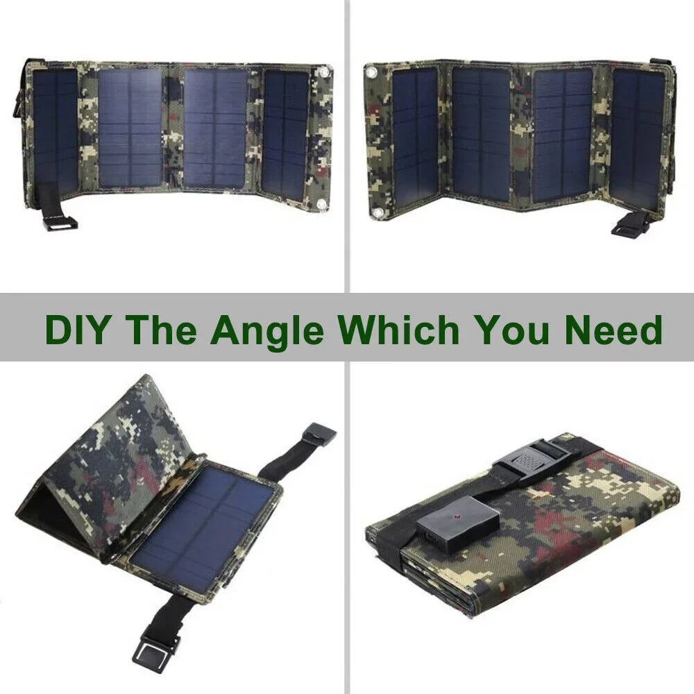 Jahy2Tech Foldable Outdoor 80W USB Solar Panel Portable Phone Charger Camping Hiking Rechargeable Battery High Quality