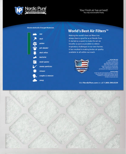 25x25x1 (24_1/2x24_1/2) Pure Green Eco-Friendly AC Furnace Air Filters 3 Pack