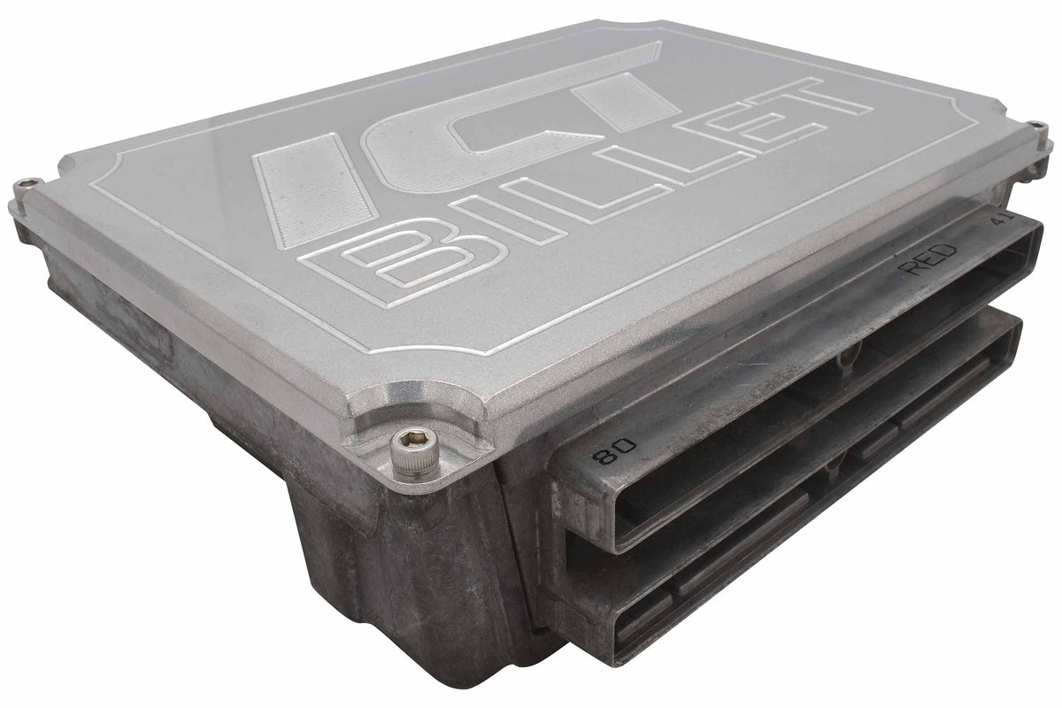 ICT Billet LS Gen 3 ECM PCM Billet Dress Cover Compatible with Blue-Red Blue-Green LS1 LQ4 0411 P01 P59 Silverado Camaro Corvette Made in America 551968-LS11CV