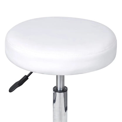 OWSOO Office Stool White Faux Leather