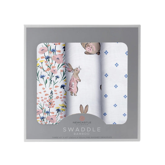 Wildflowers Bamboo Swaddles 3 Pack