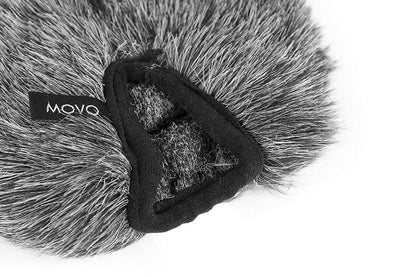 Movo WS-SM440 Furry Outdoor Microphone Windscreen Muff Custom Fit for Sennheiser MKE 440 Compact Stereo Shotgun Microphone