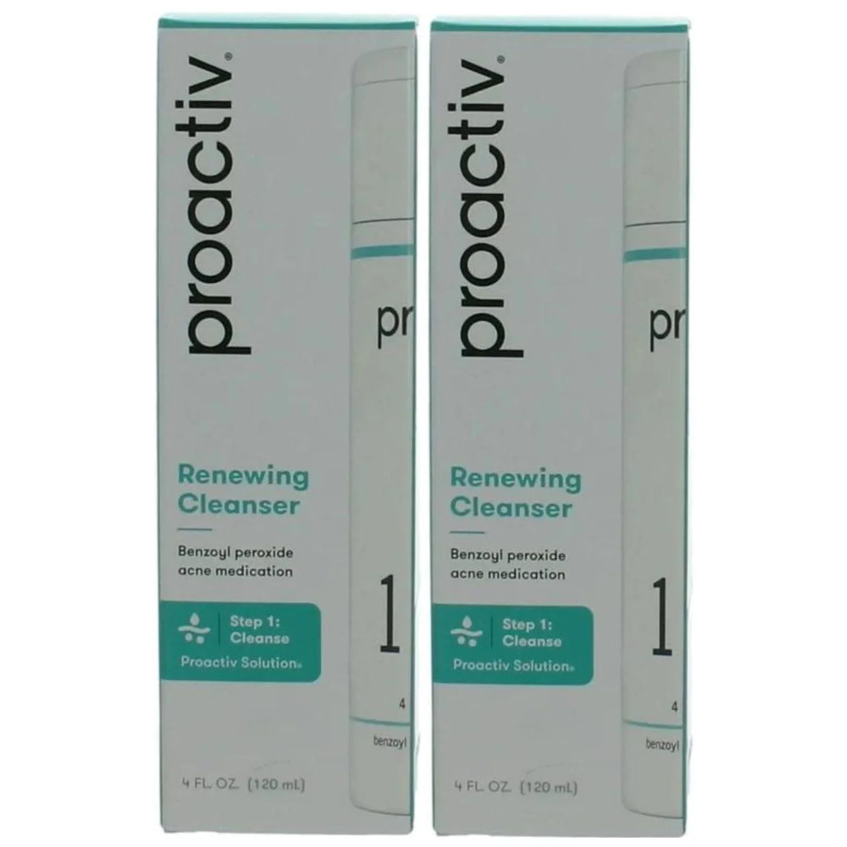 Proactiv Solution Renewing Cleanser Acne Medication Step 1 Cleanse Pack of 2, 4 oz Each