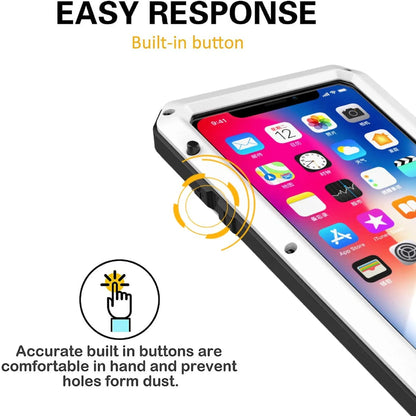 Gorilla Glass Aluminum Metal iPhone 6 Plus Case (Black) Heavy Duty Military Grade Shockproof and Scratch Resistant Protection, Rugged Outdoor Travel