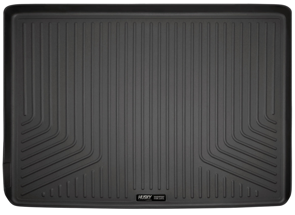 Husky by RealTruck - 28221 Compatible with 2015-19 Cadillac Escalade ESV, 2015-19 Chevrolet Suburban, 2015-19 GMC Yukon XL Cargo Liner Behind 3rd Saddle Black