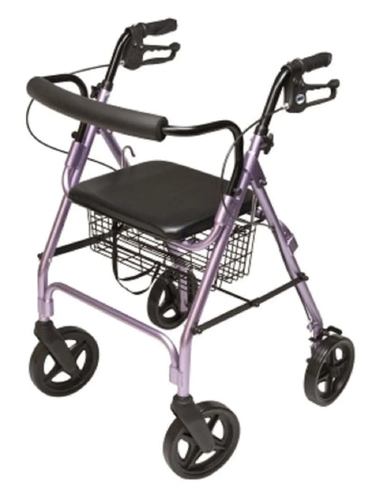 Lumex Walkabout Four-Wheel Contour Deluxe Rollator with 8" Wheels