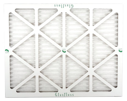 Glasfloss 15x25x1 - MERV 10 -Qty:6 - Furnace Air Filter - Made in USA (Actual Size: 14.5 x 24.5x7/8 inch)