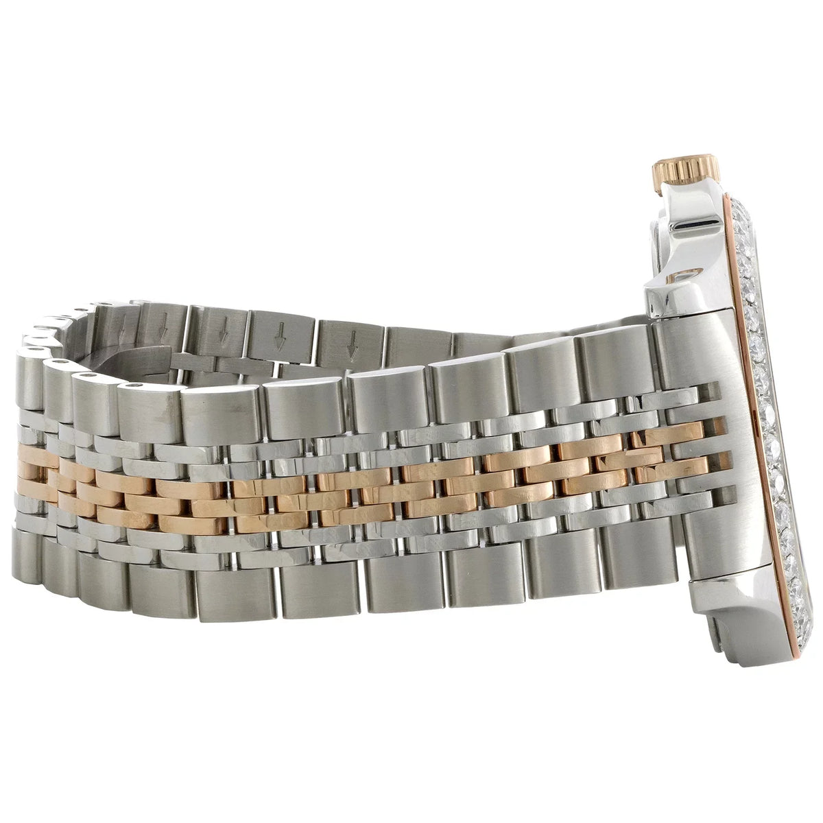 Gucci Ya126410 Diamond Watch G-Timeless 38mm Two Tone Rose / S. Steel PVD 2 CT.