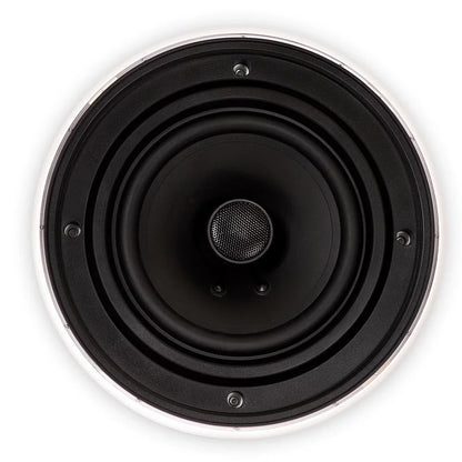 Theater Solutions TSQ670 Flush Mount 70 Volt Speakers with 6.5" Woofers In Ceiling 12 Pair Pack