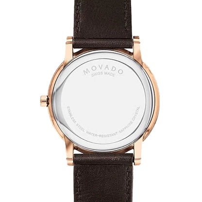 Movado 0607316 Men's Museum Classic Brown Strap Quartz Watch