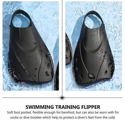 Gongxipen 1 Pair Adjustable Short Swim Fins Snorkeling Swimming Flippers for Women Men