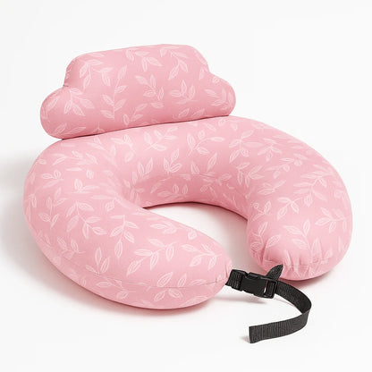 Adjustable Nursing Pillow with C-Shaped Design With Waist Strap