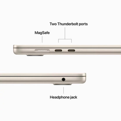 Pre-Owned Apple MacBook Air 15 inch Like New 2023 Laptop 15.3" with Apple M2 chip 8GB RAM, 256GB SSD Storage Starlight (Like new)